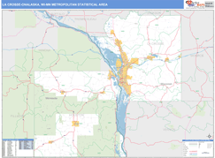 La Crosse-Onalaska Metro Area Digital Map Basic Style